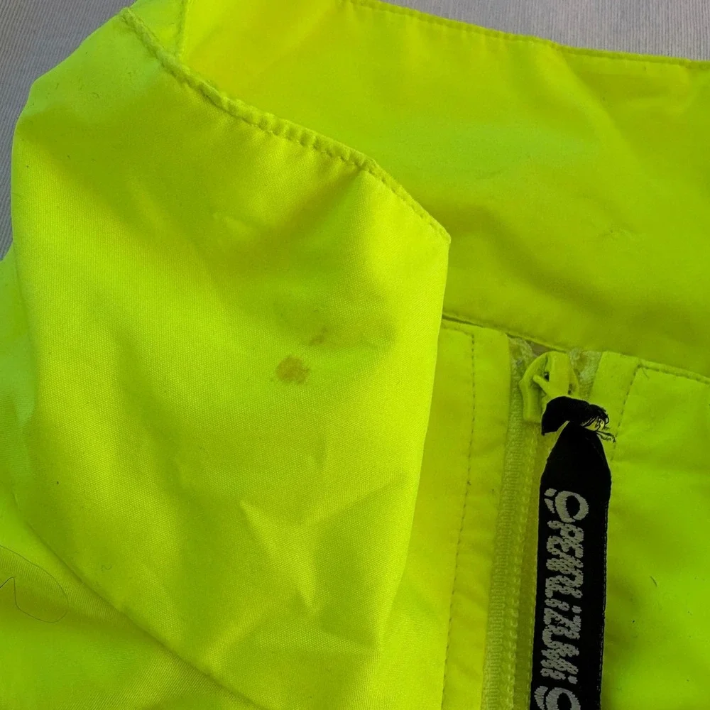 Pearl Izumi Zephrr‎ Cycling Jacket Neon Yellow High Vis Windbreaker Mens Small